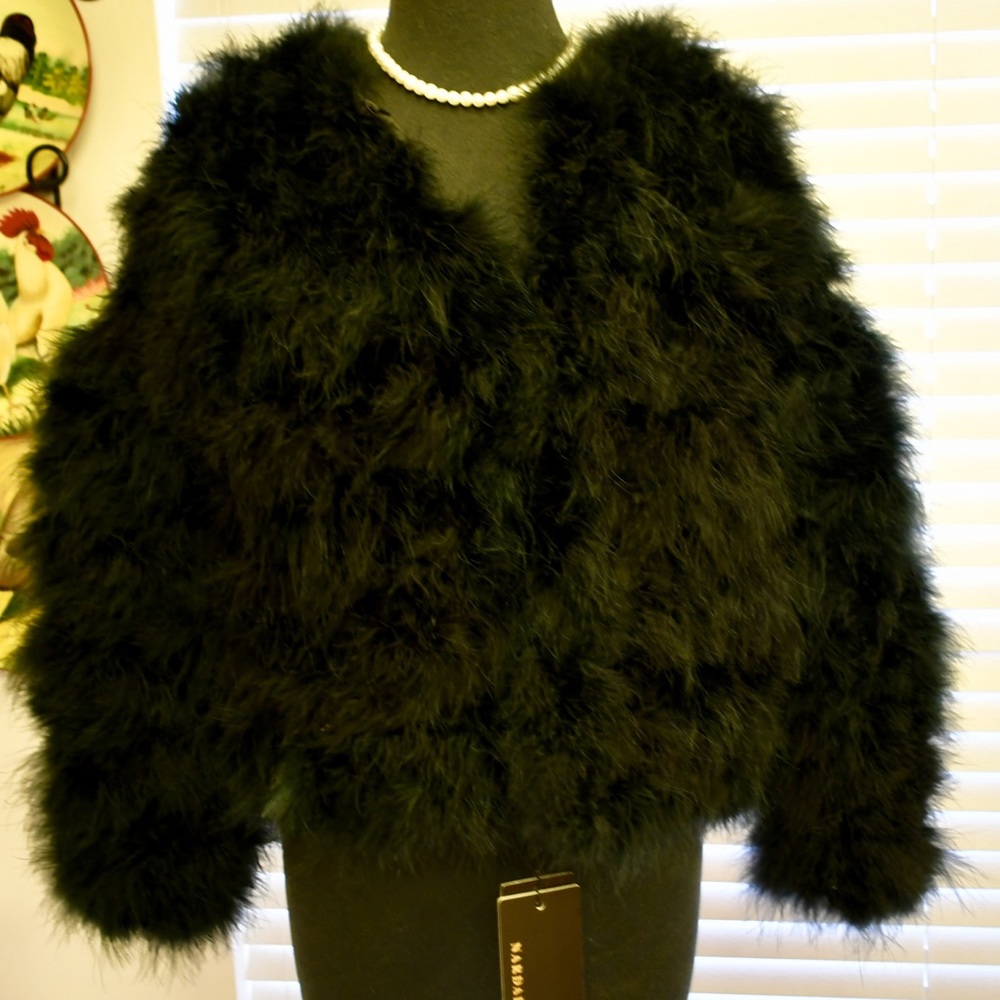 Black Feathered Jacket